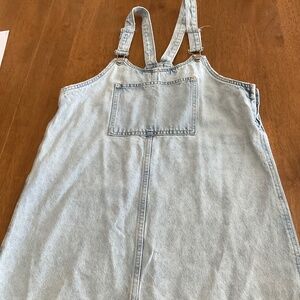 Denim overall dress